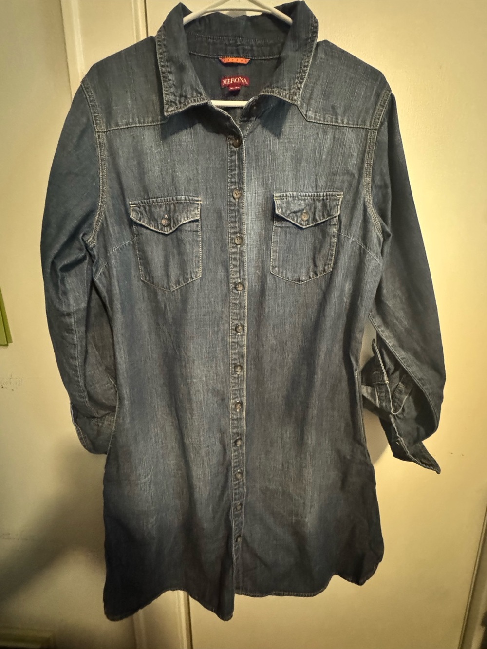Merona Denim Midi Dress - Blue